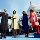 U.S. President Barack Obama takes the Oath of Office as the 44th U.S. President with his wife Michelle, daughters Malia (2nd R) and Sasha (R) by his side at the U.S. Capitol on Jan. 20, 2009.